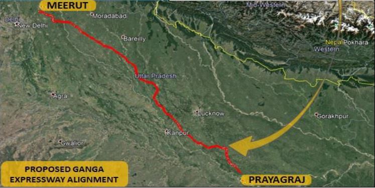 Ganga Expressway Map