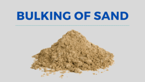 bulking of Sand