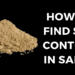 How to find Silt Content in Sand?